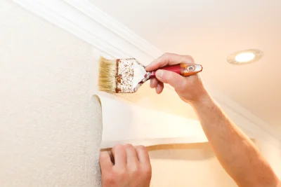 Pose de papier peint à Champdray — revêtements muraux et toiles de verre